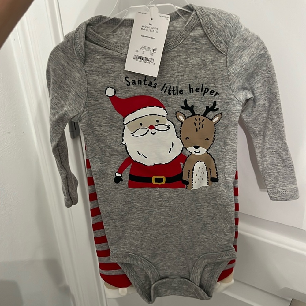 Six months Christmas Carter, two piece outfit